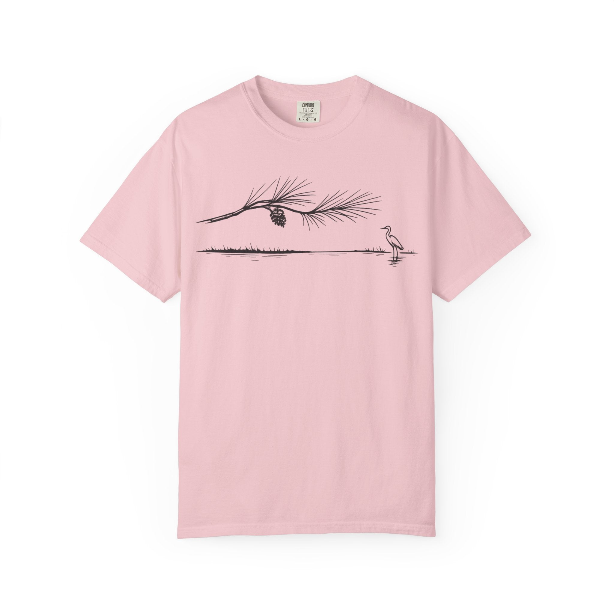 Pine Branch & Heron T-Shirt