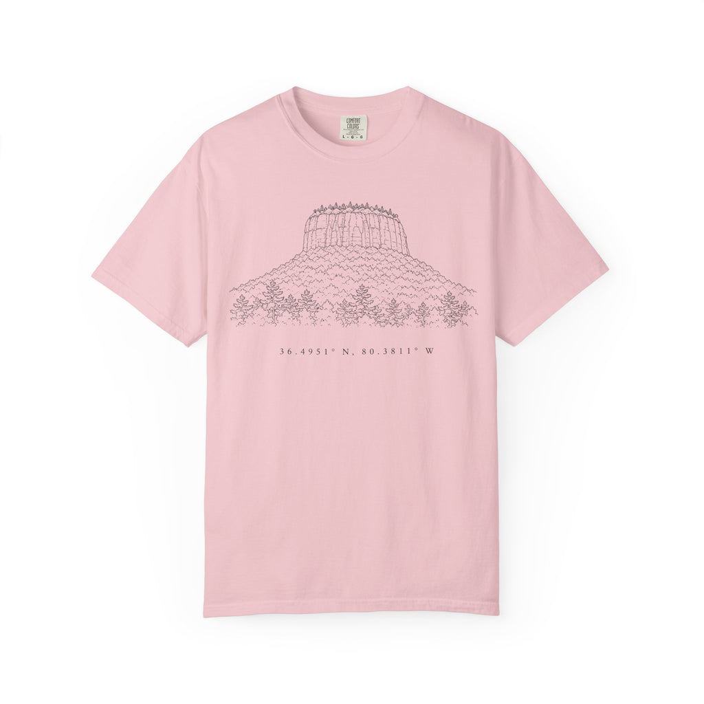 Butte Mountain Line Art T-Shirt