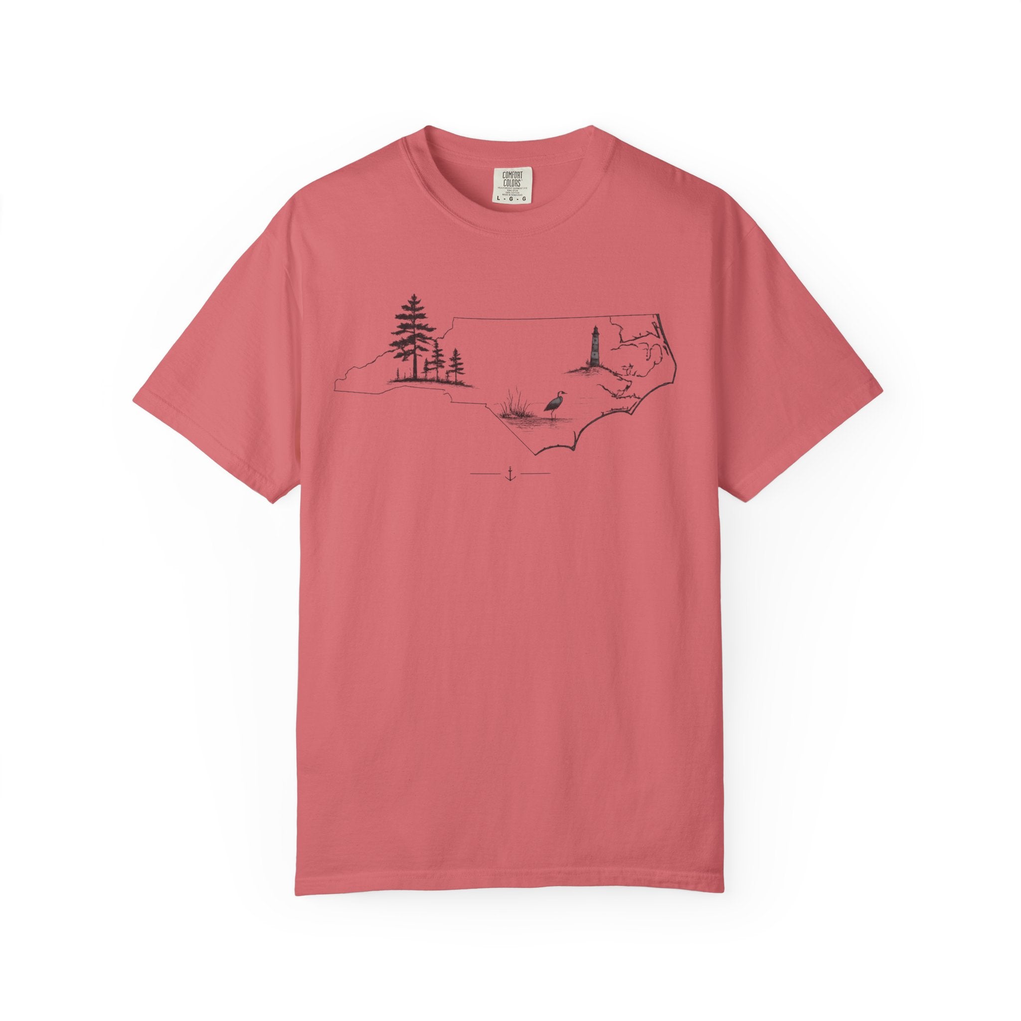 North Carolina Minimalist Map T-Shirt