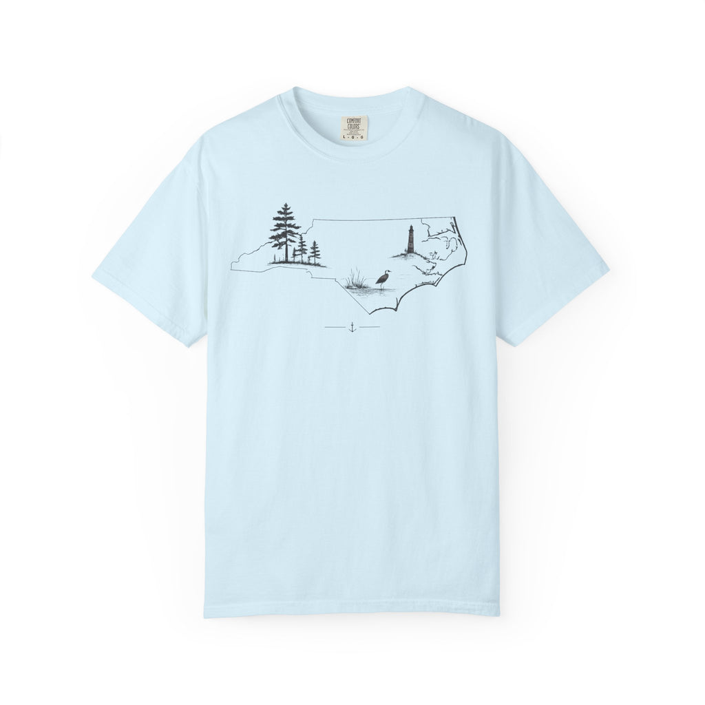 North Carolina Minimalist Map T-Shirt