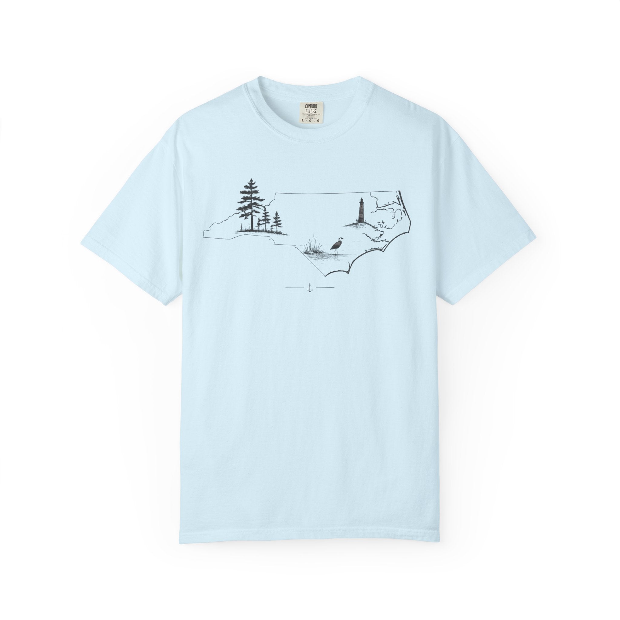 North Carolina Minimalist Map T-Shirt
