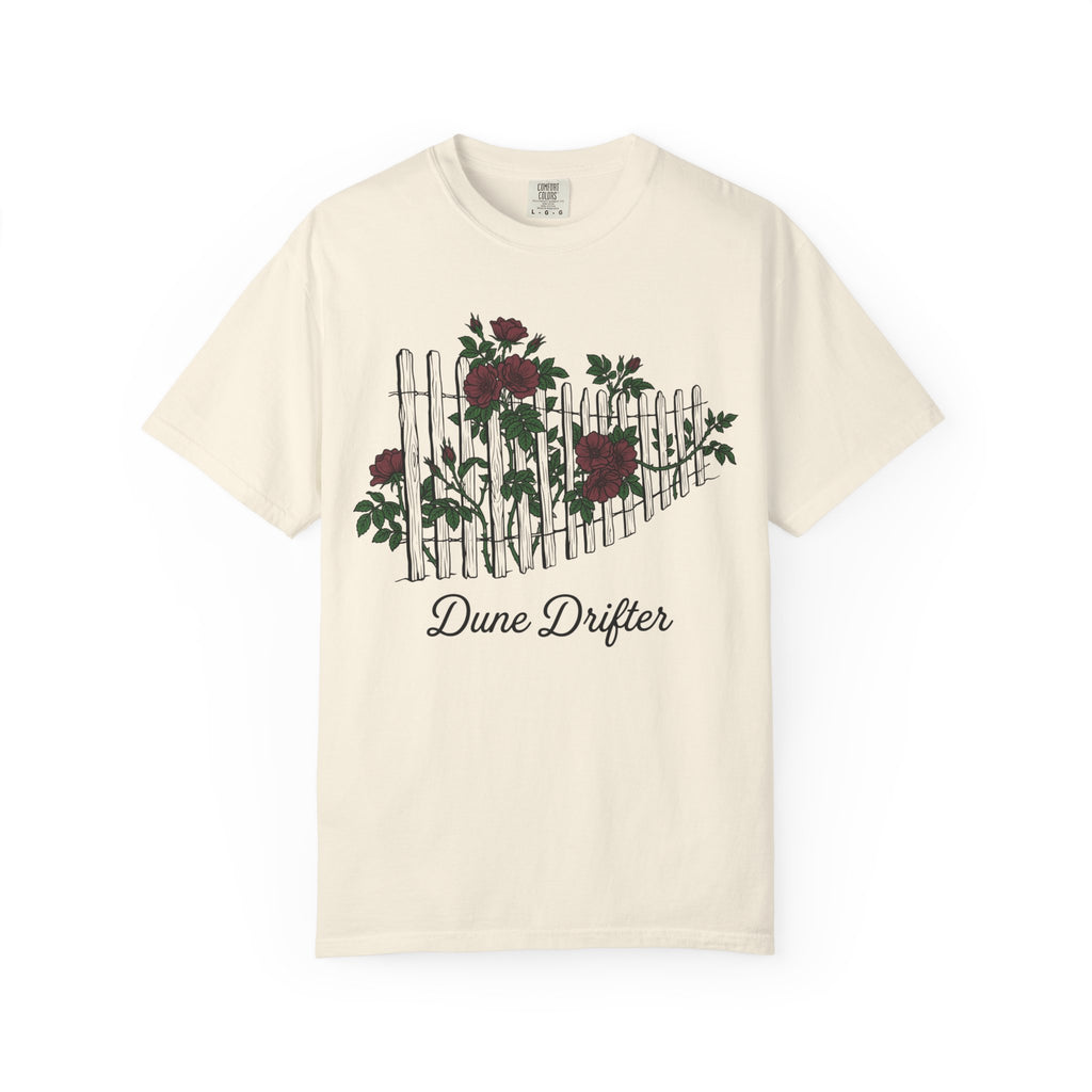 Dune Drifter Floral Beach Fence T-shirt