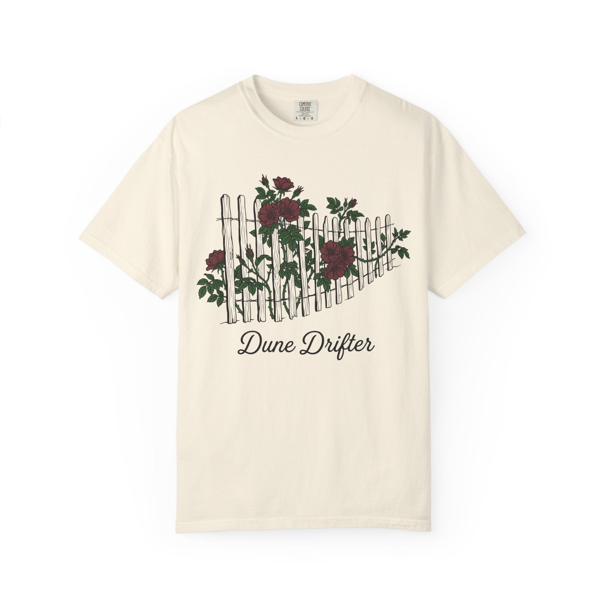 Dune Drifter Floral Beach Fence T-shirt