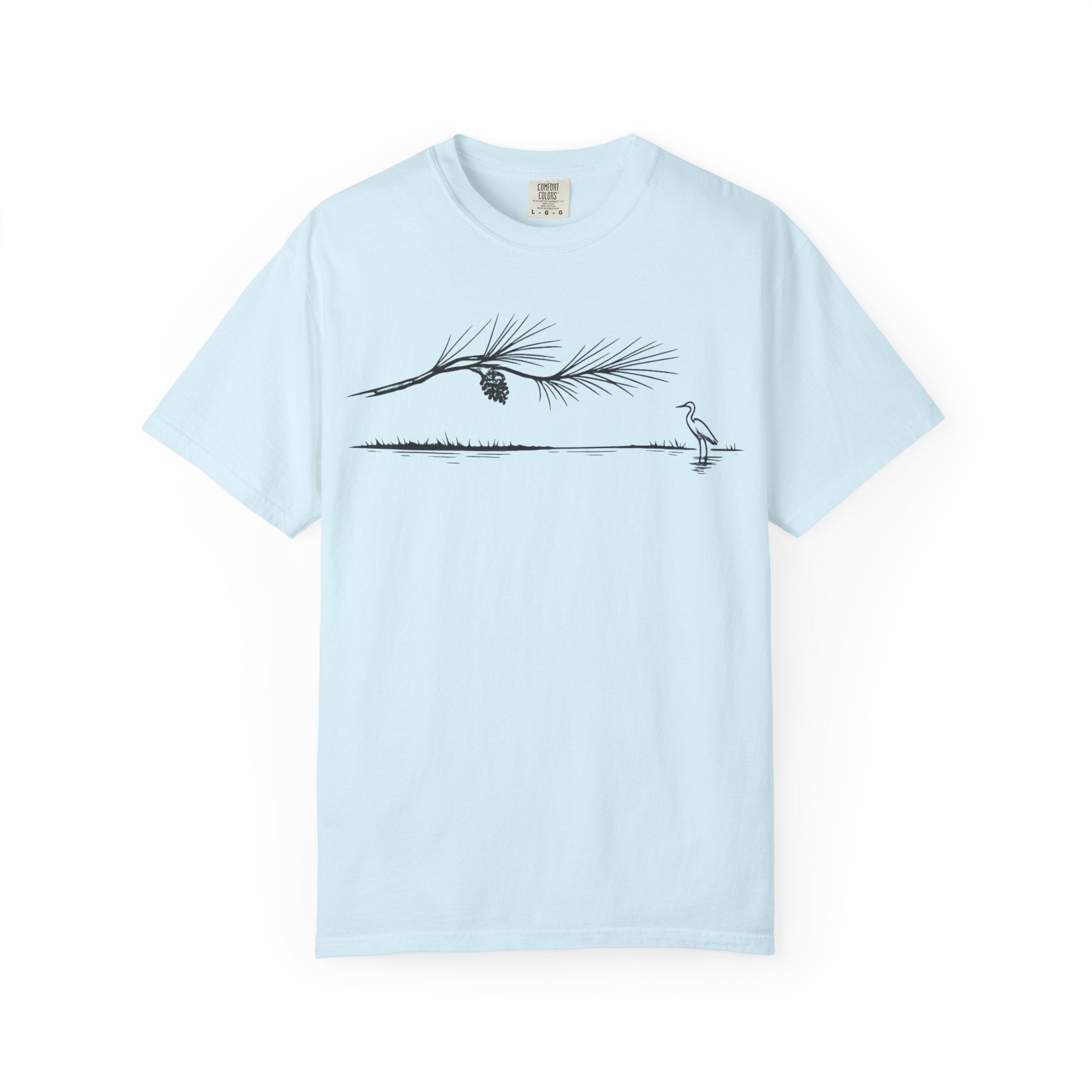 Pine Branch & Heron T-Shirt