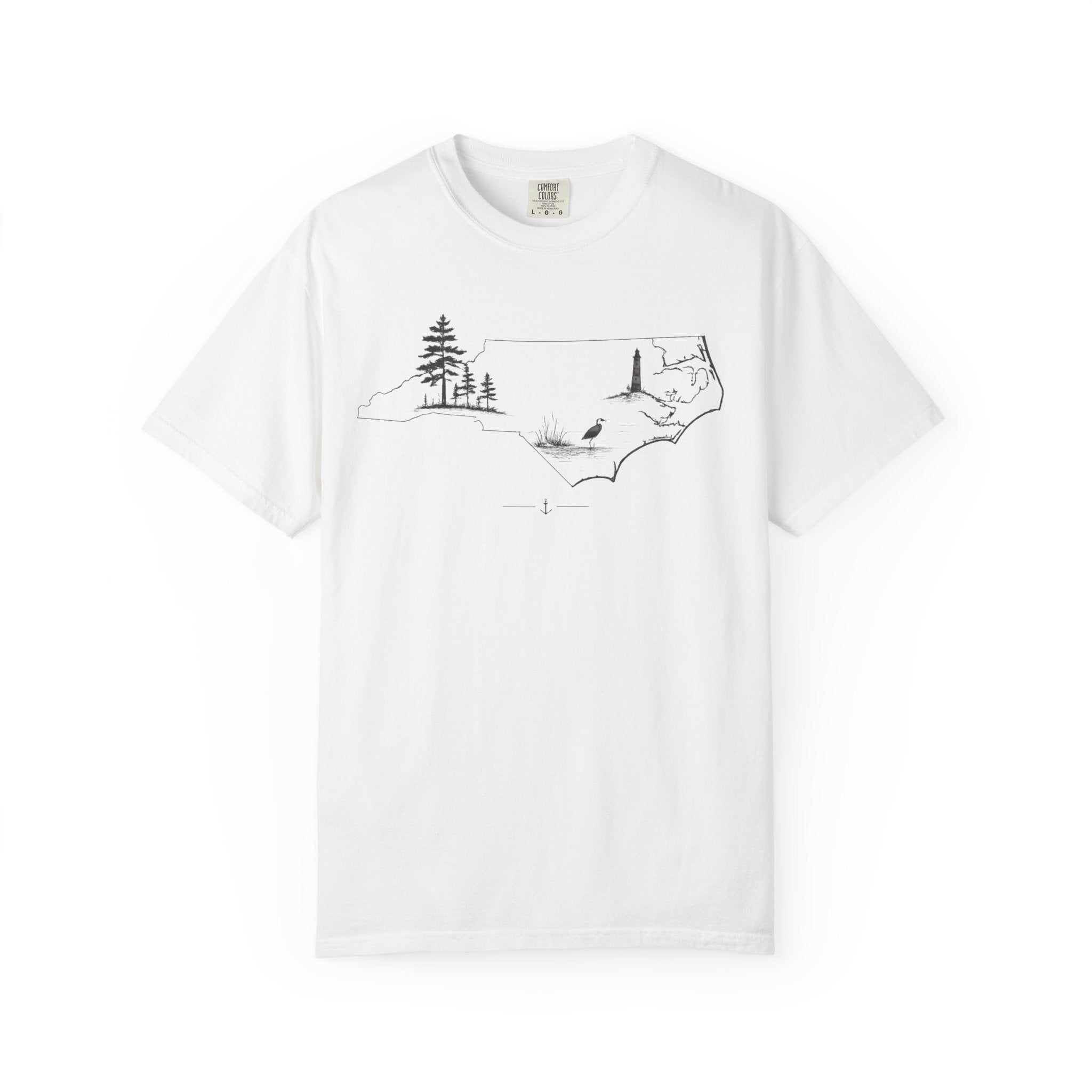 North Carolina Minimalist Map T-Shirt