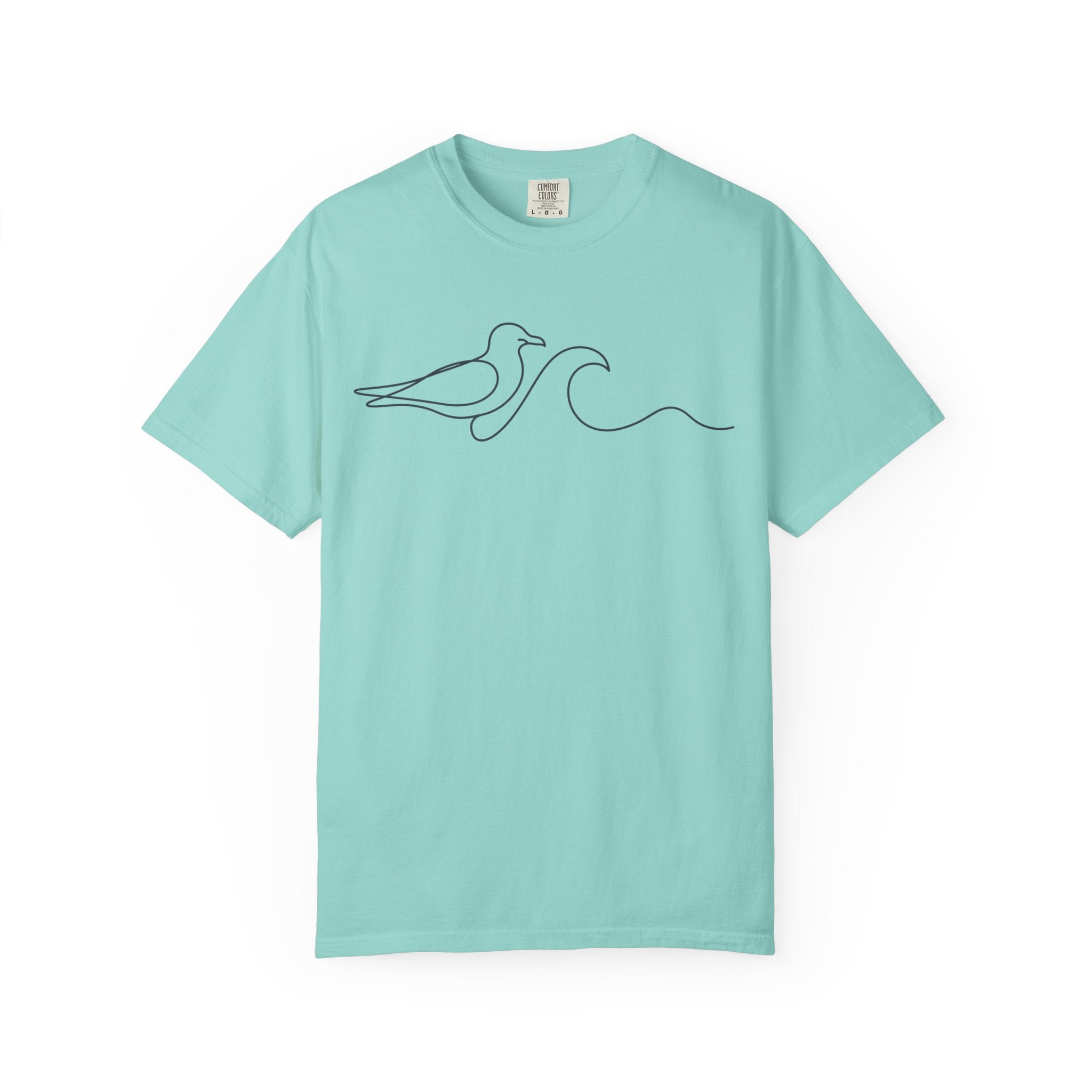Seagull & Wave Minimalist T-Shirt