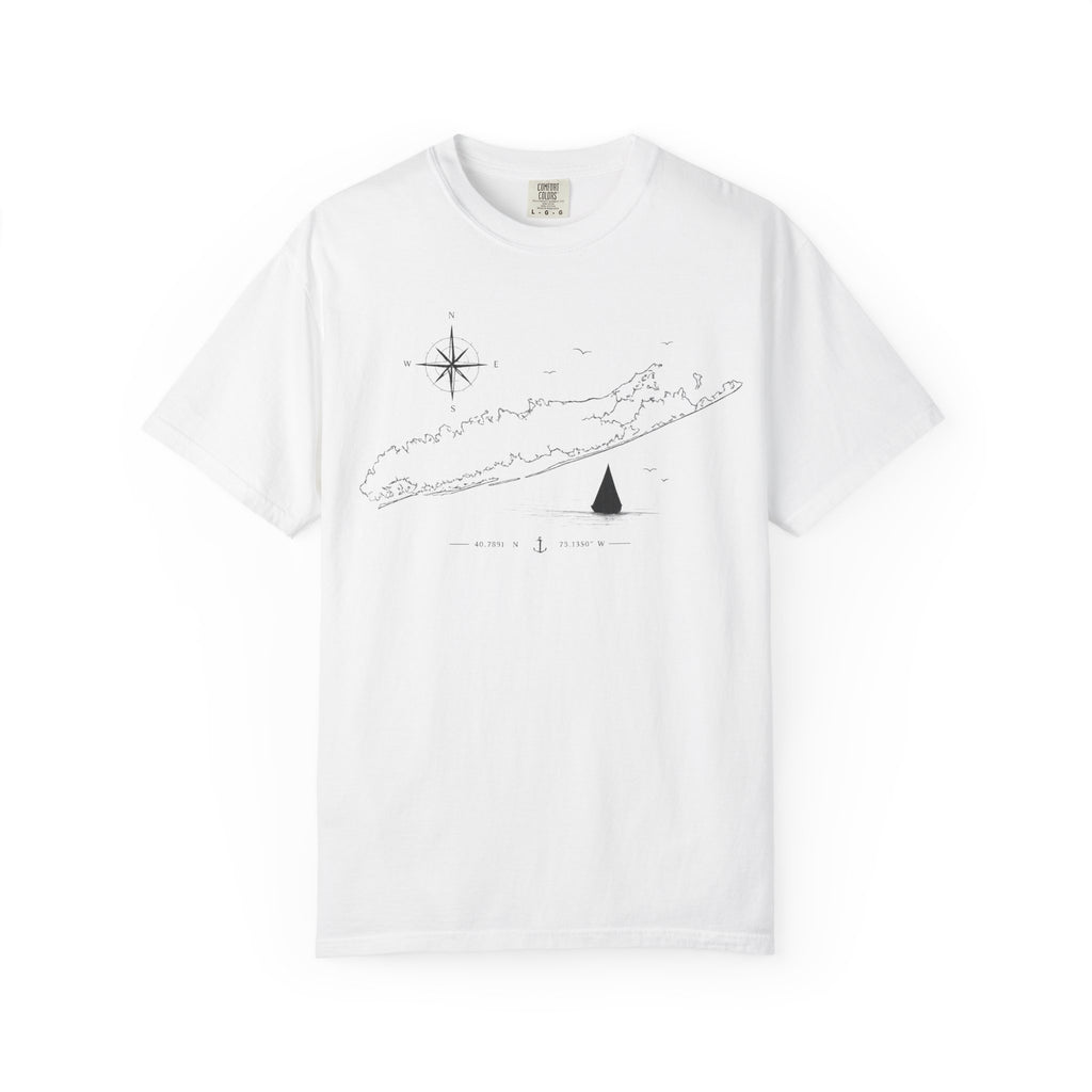 Nantucket Nautical Map T-Shirt