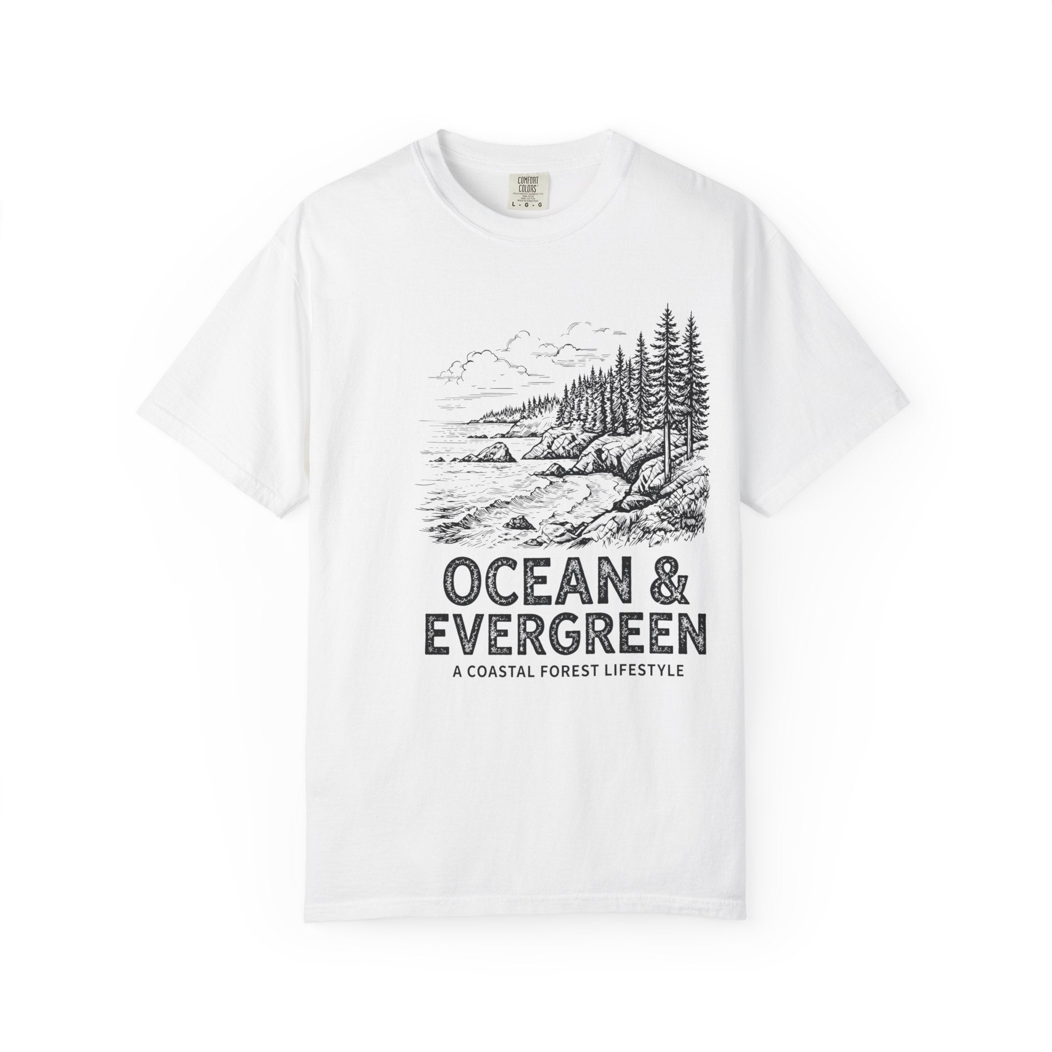 Ocean & Evergreen Coastal T-Shirt