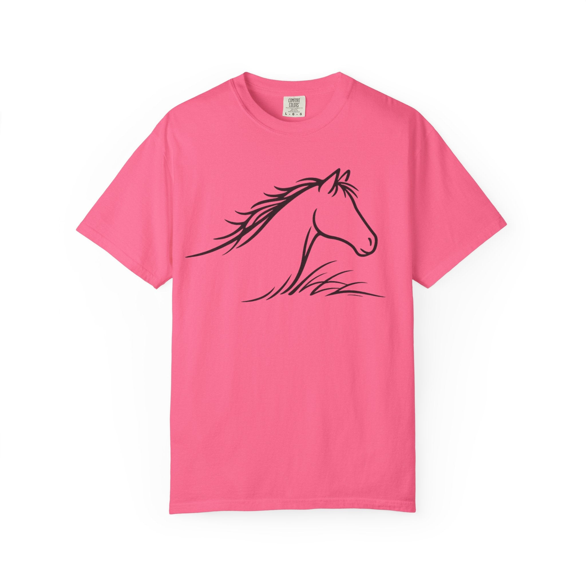 Minimalist Horse Outline T-Shirt