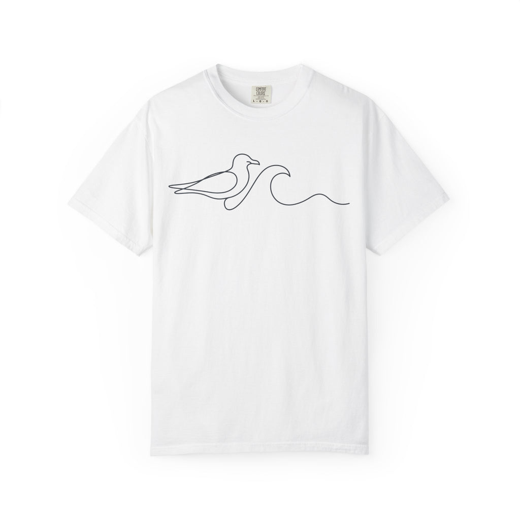 Seagull & Wave Minimalist T-Shirt