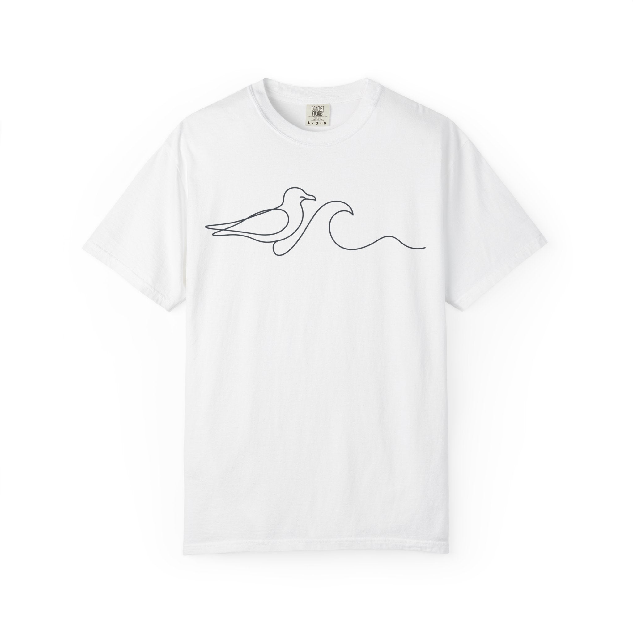 Seagull & Wave Minimalist T-Shirt
