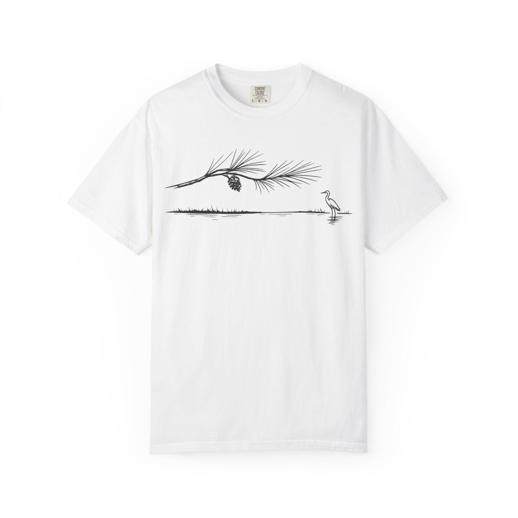Pine Branch & Heron T-Shirt