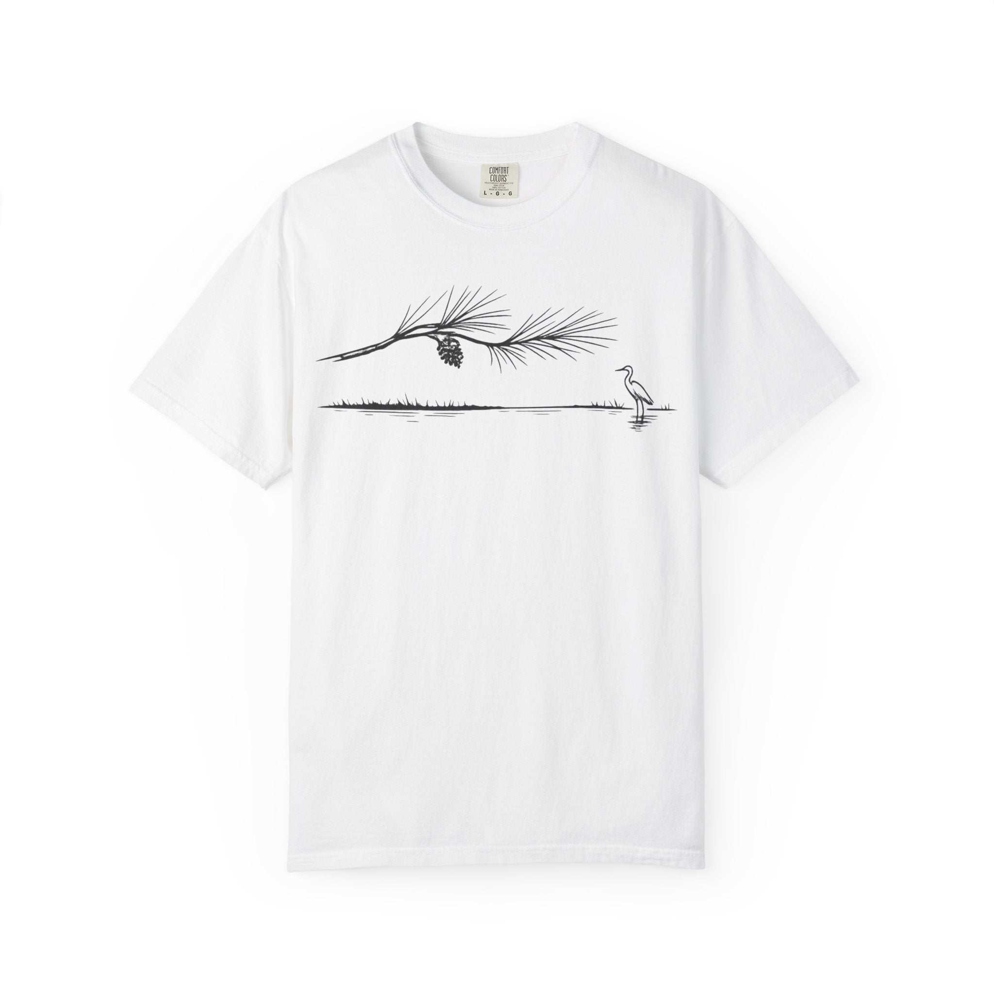 Pine Branch & Heron T-Shirt