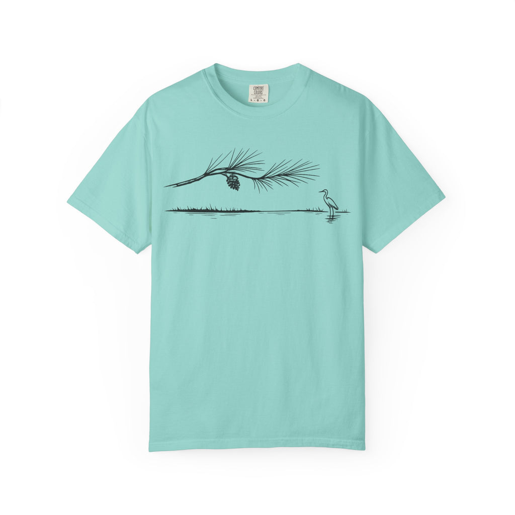 Pine Branch & Heron T-Shirt