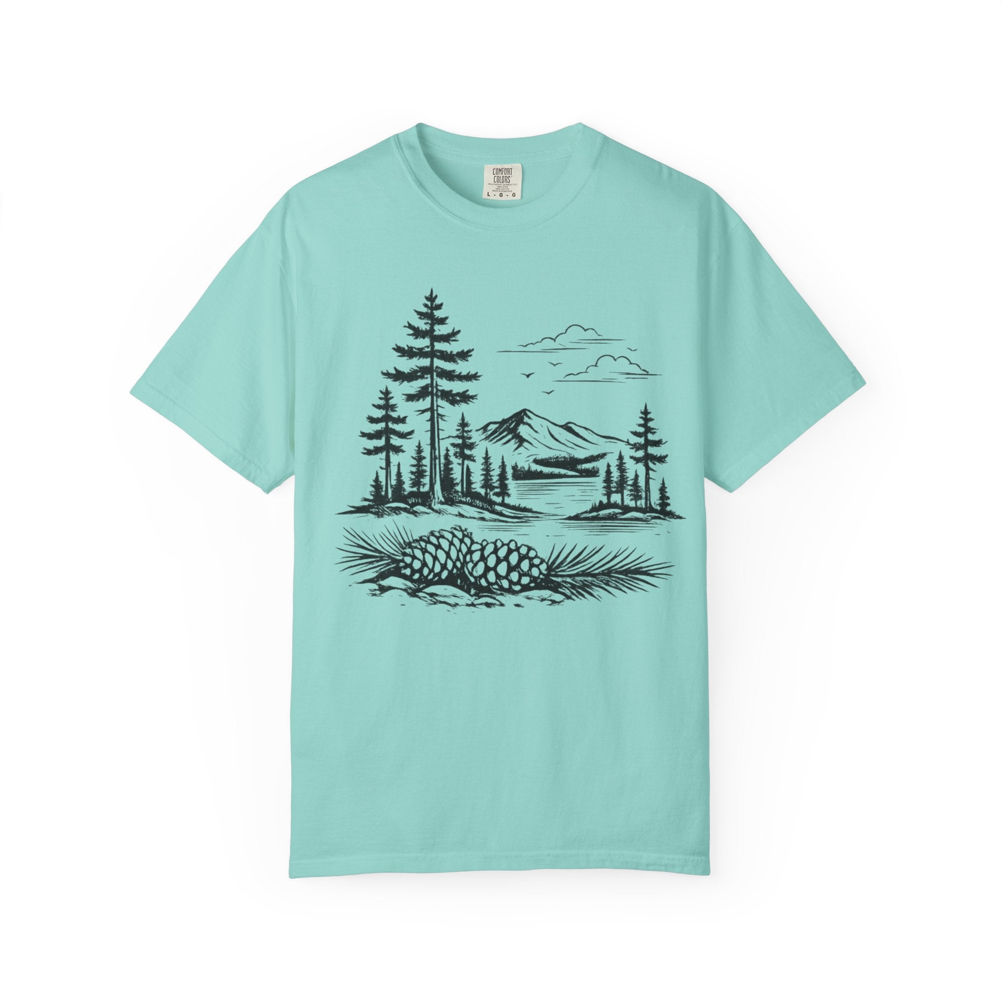 Pinecone Mountain Landscape T-Shirt