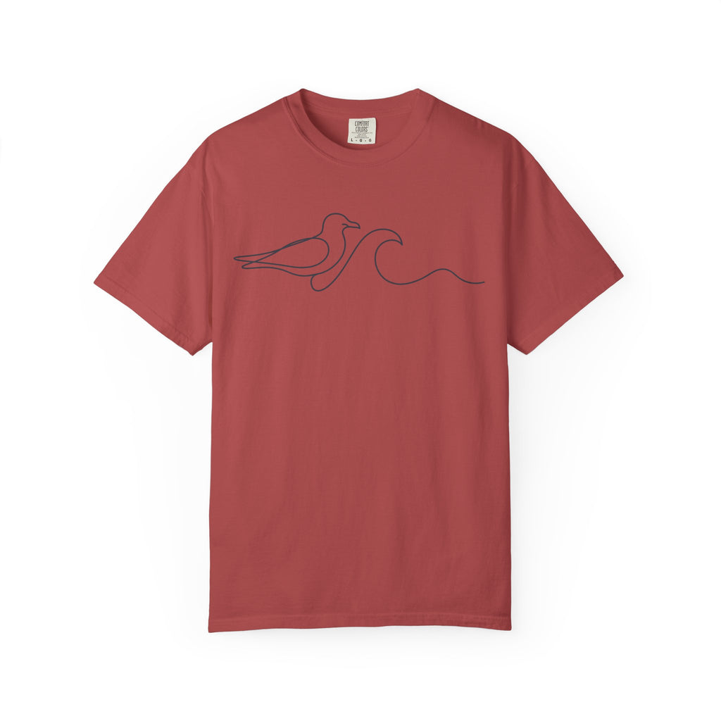 Seagull & Wave Minimalist T-Shirt