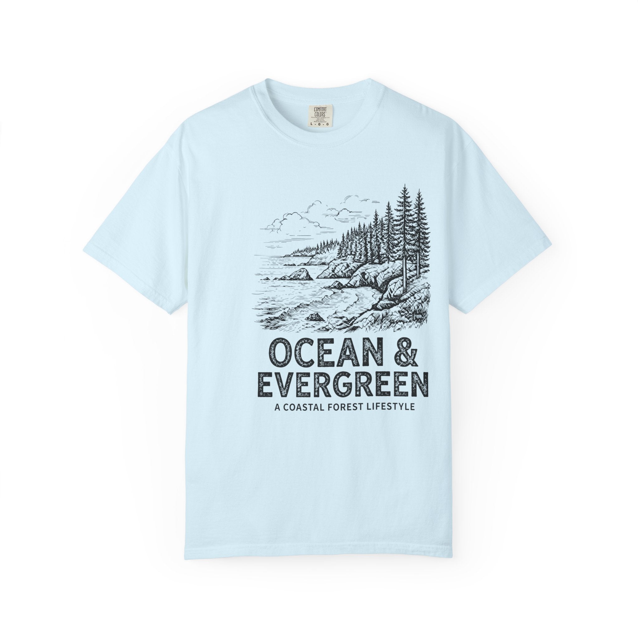 Ocean & Evergreen Coastal T-Shirt