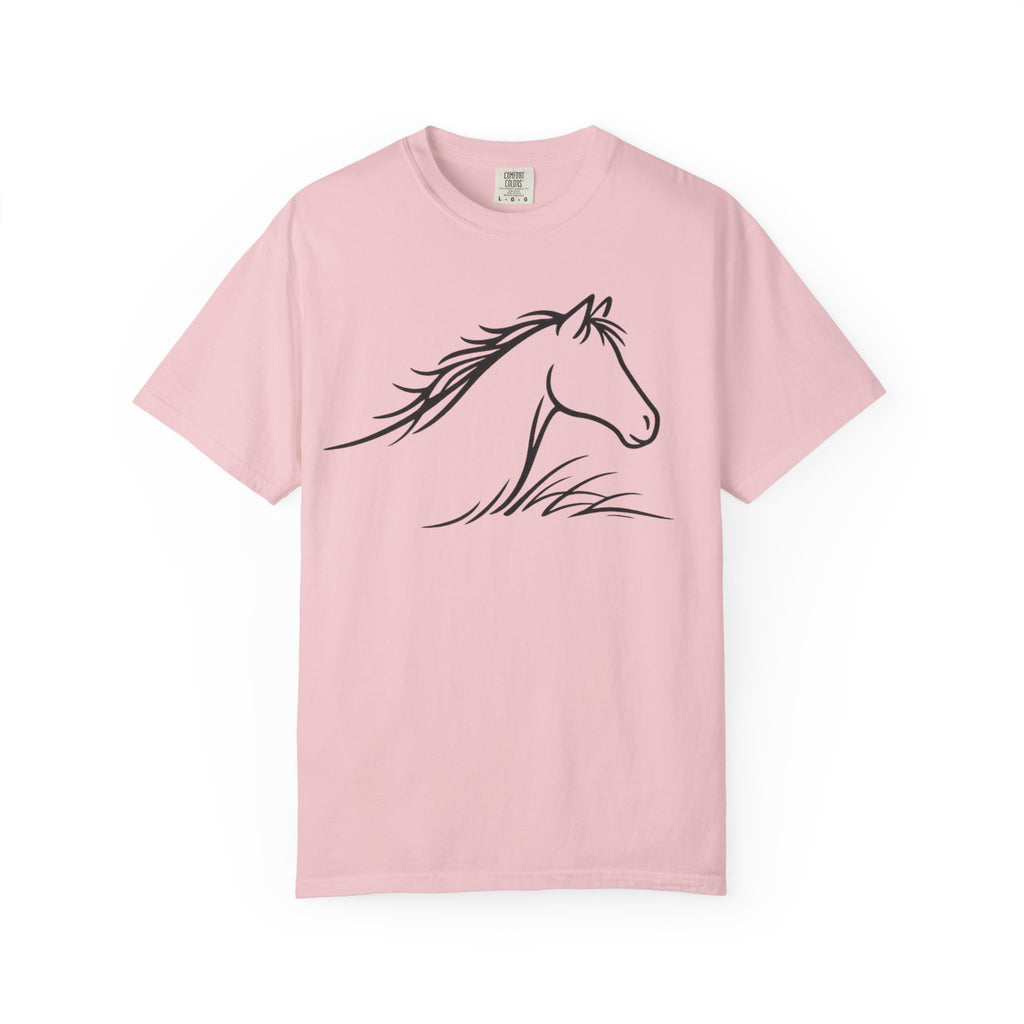 Minimalist Horse Outline T-Shirt