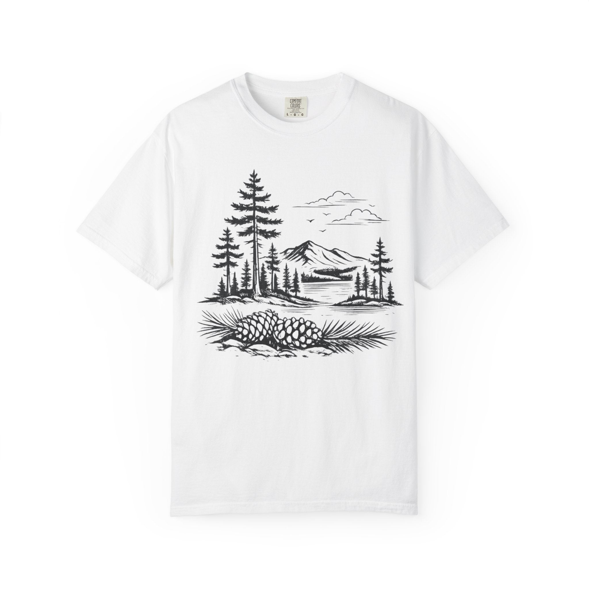 Pinecone Mountain Landscape T-Shirt