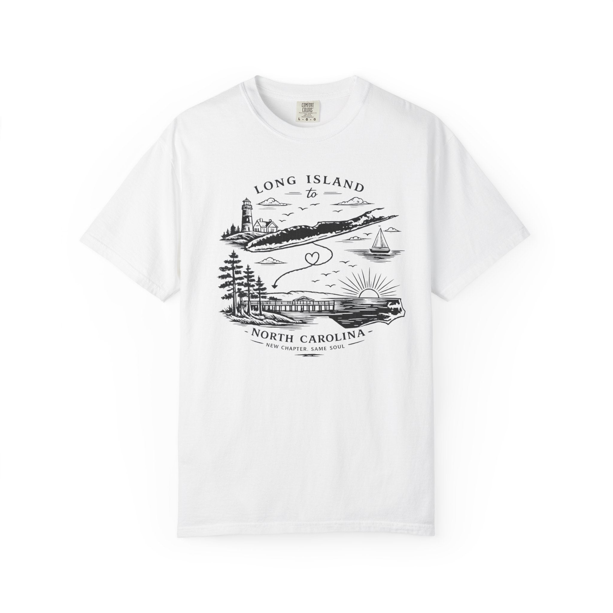 Long Island to North Carolina Scenic T-Shirt