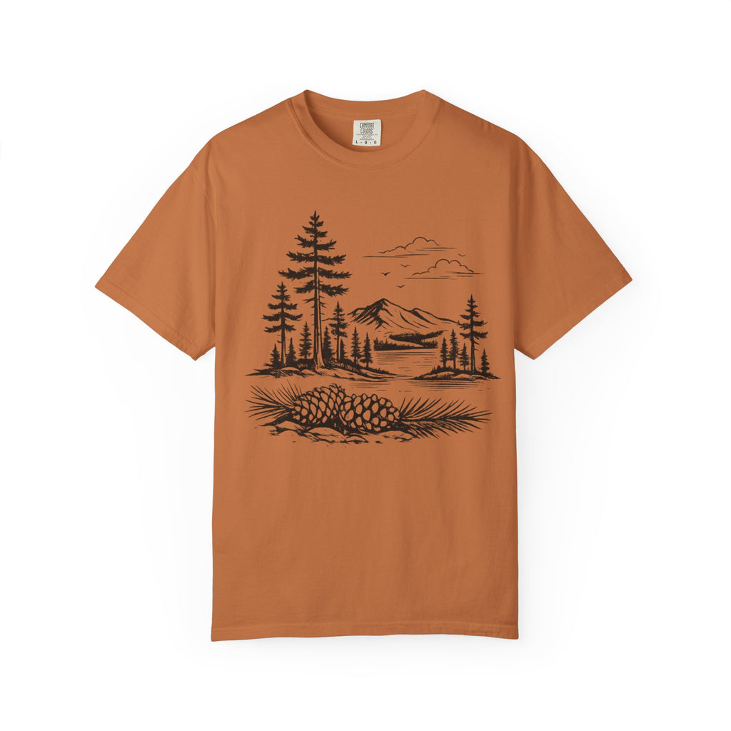 Pinecone Mountain Landscape T-Shirt