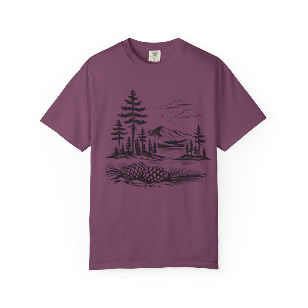 Pinecone Mountain Landscape T-Shirt