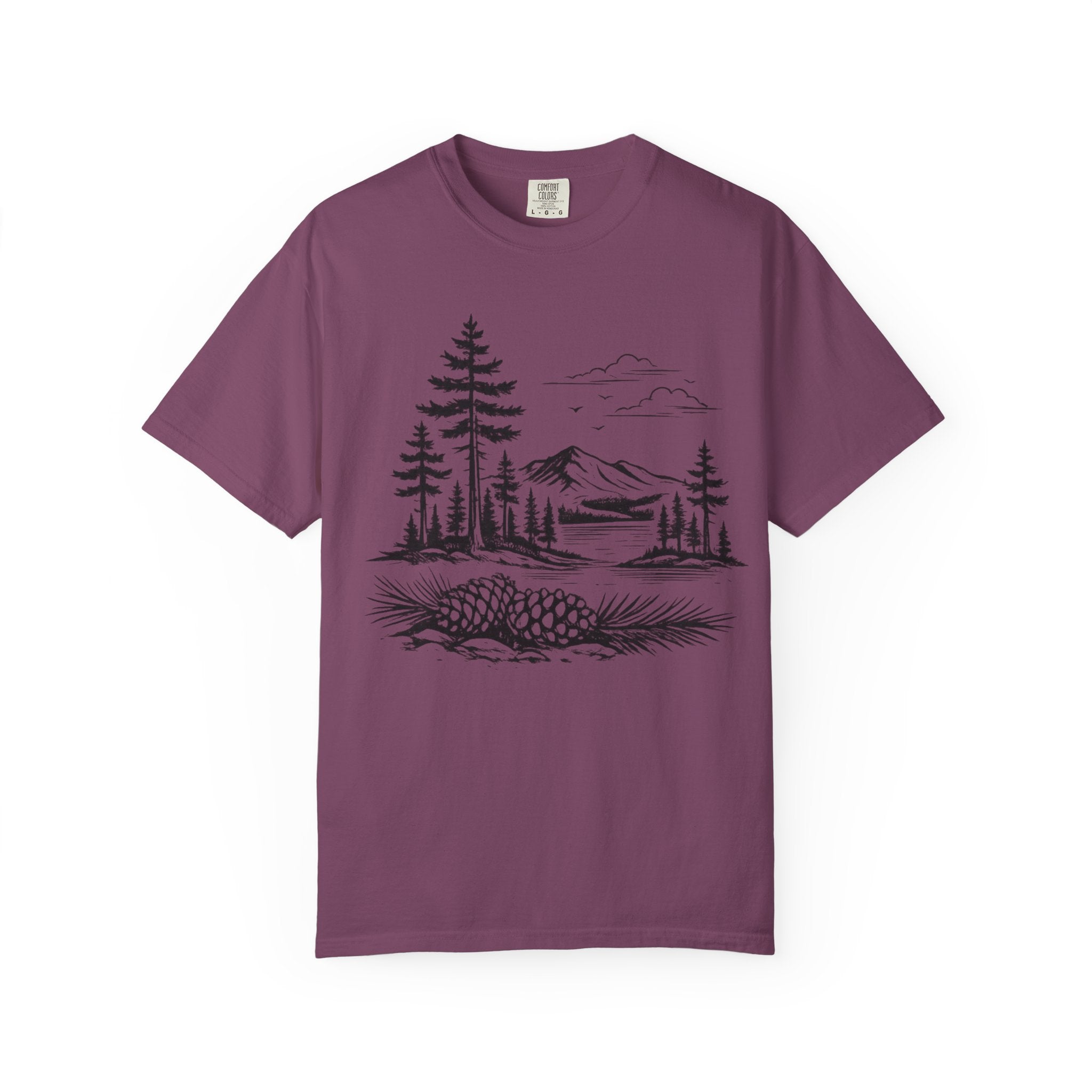 Pinecone Mountain Landscape T-Shirt