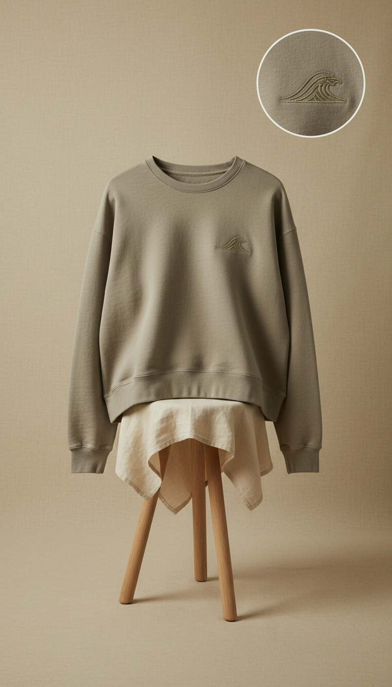 Crewneck Sweatshirt in Coastal Clay