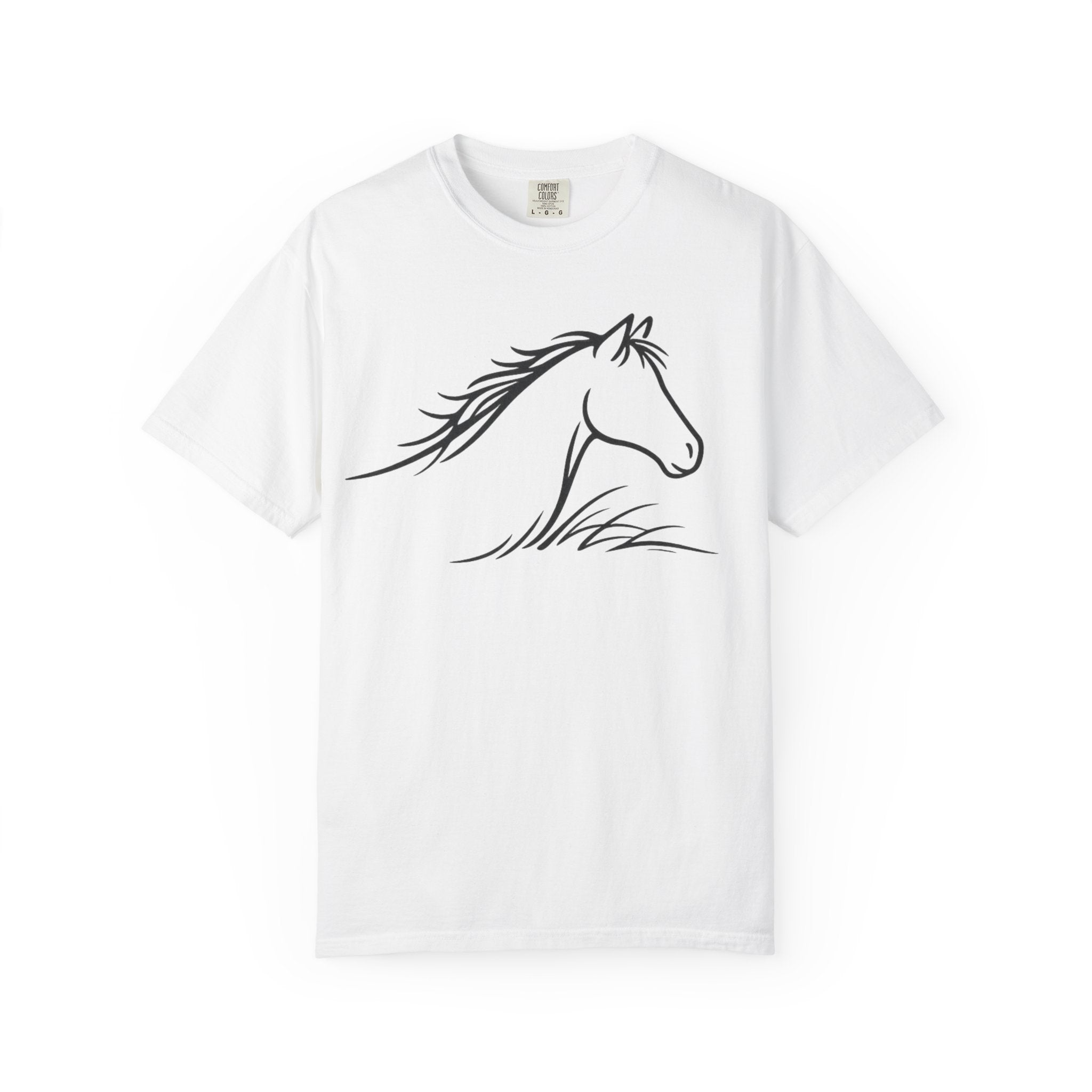 Minimalist Horse Outline T-Shirt