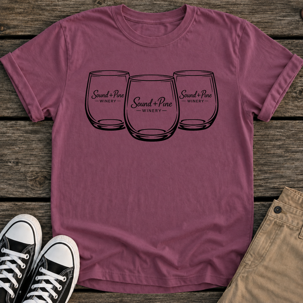 Wine Glass Trio T-Shirt