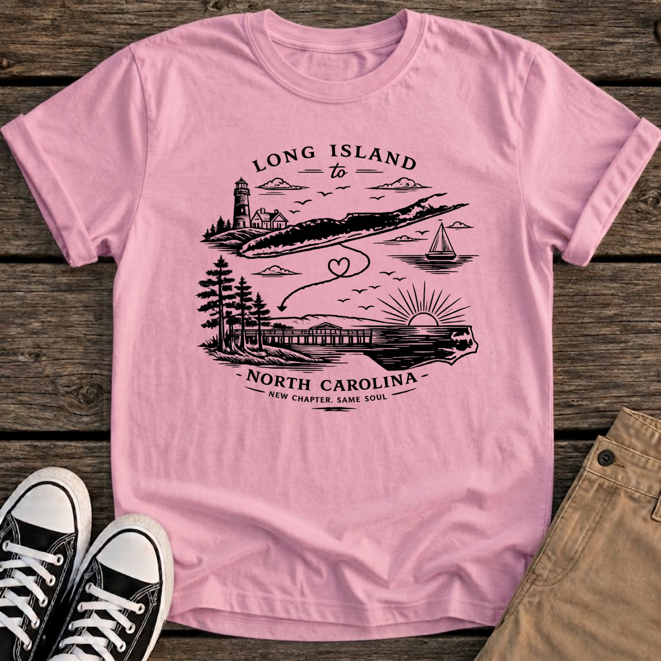 LI to NC Scenic T-Shirt