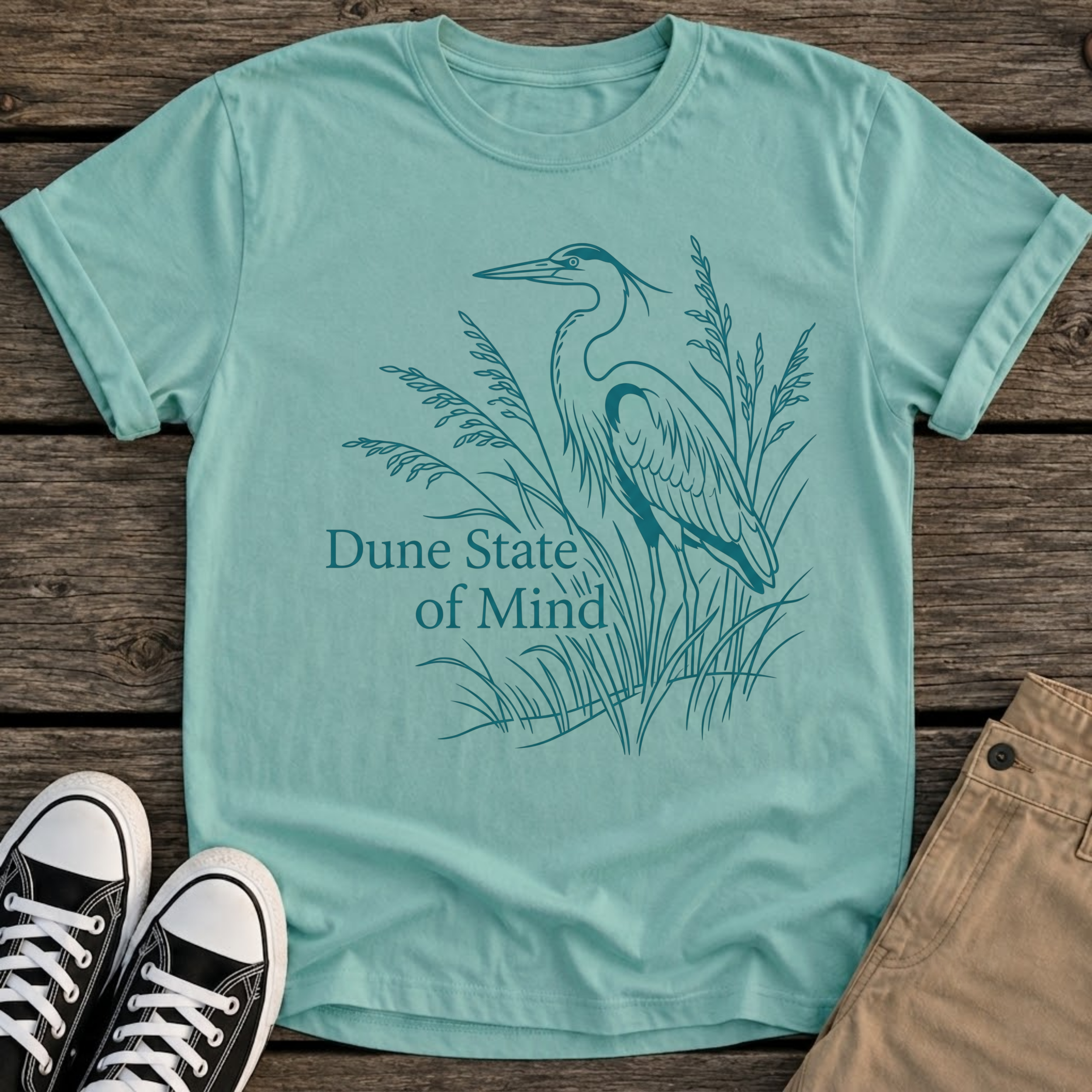 Heron Beach T‑Shirt