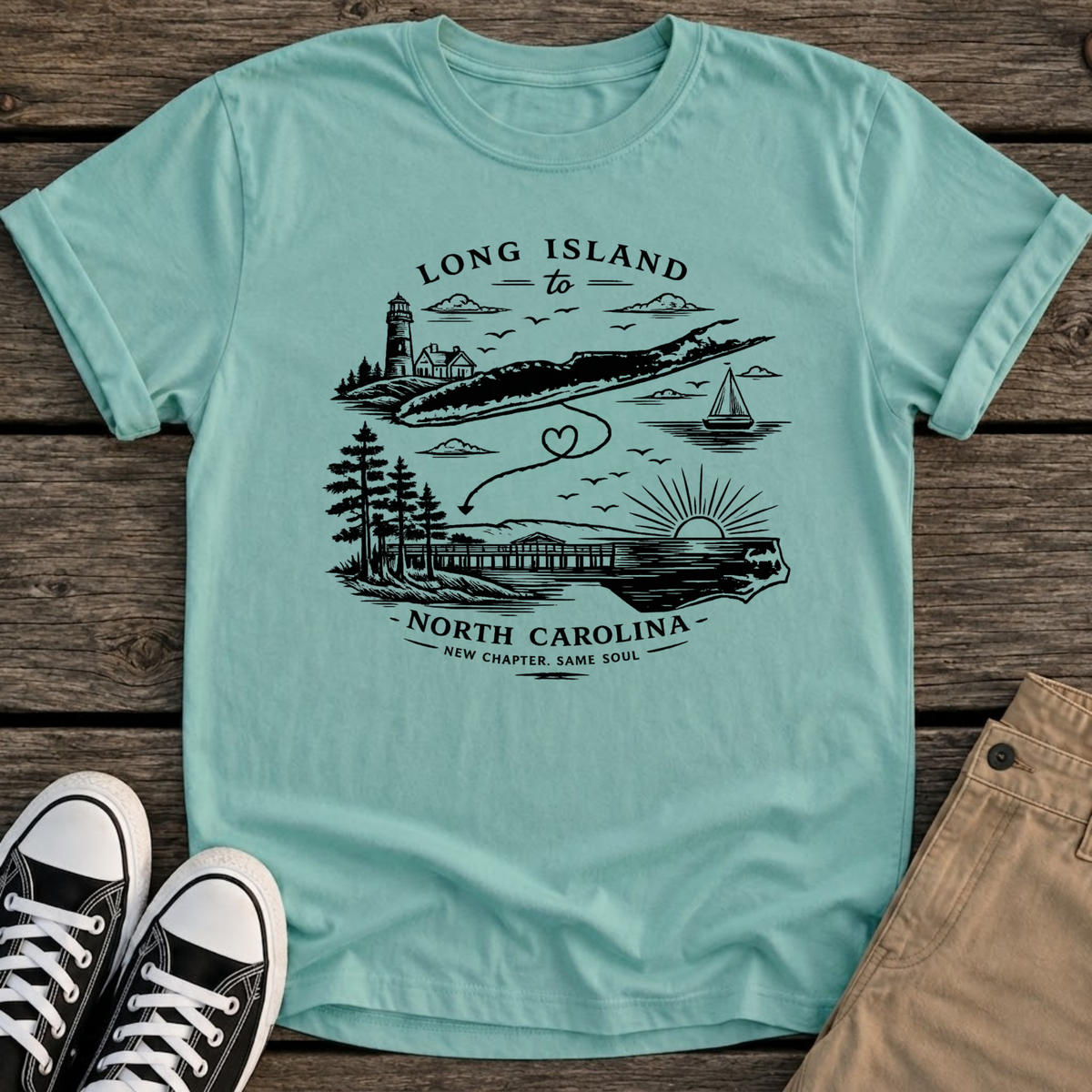 LI to NC Scenic T-Shirt