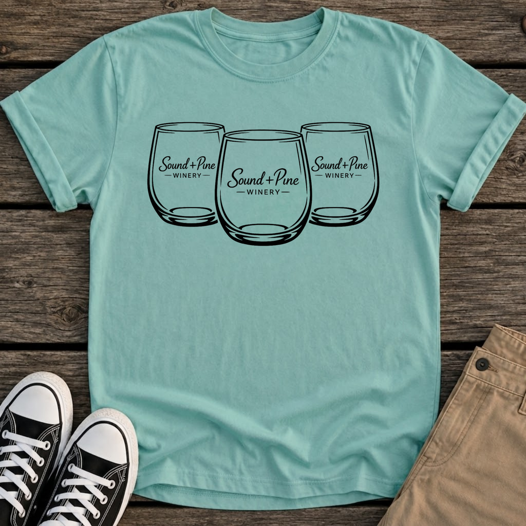 Wine Glass Trio T-Shirt