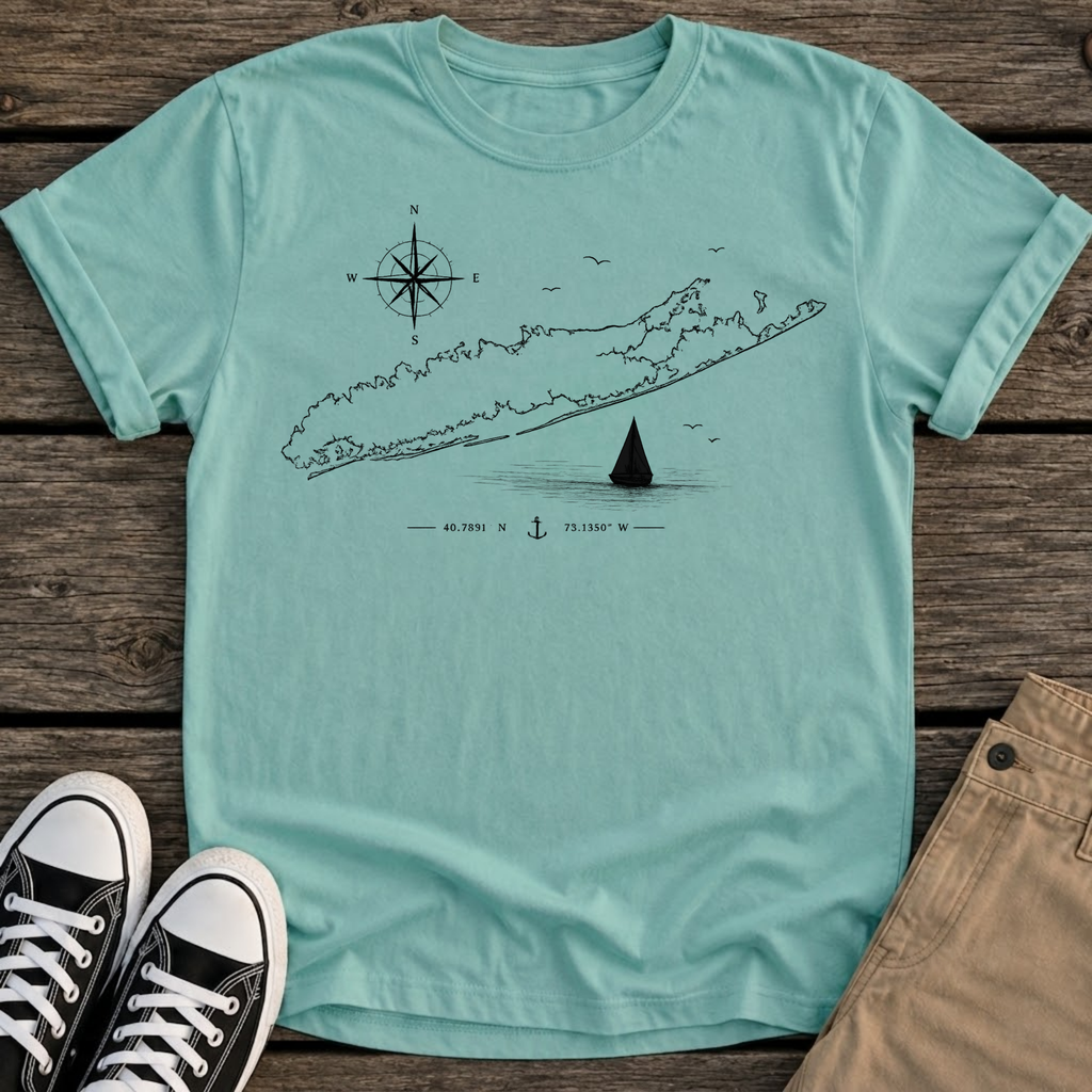 LI Nautical Map T-Shirt