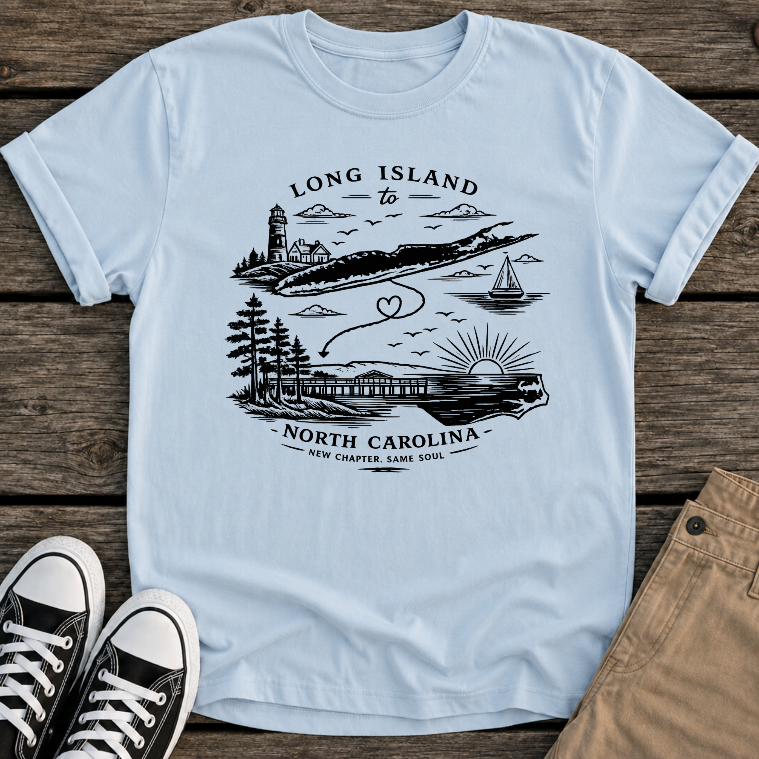 LI to NC Scenic T-Shirt