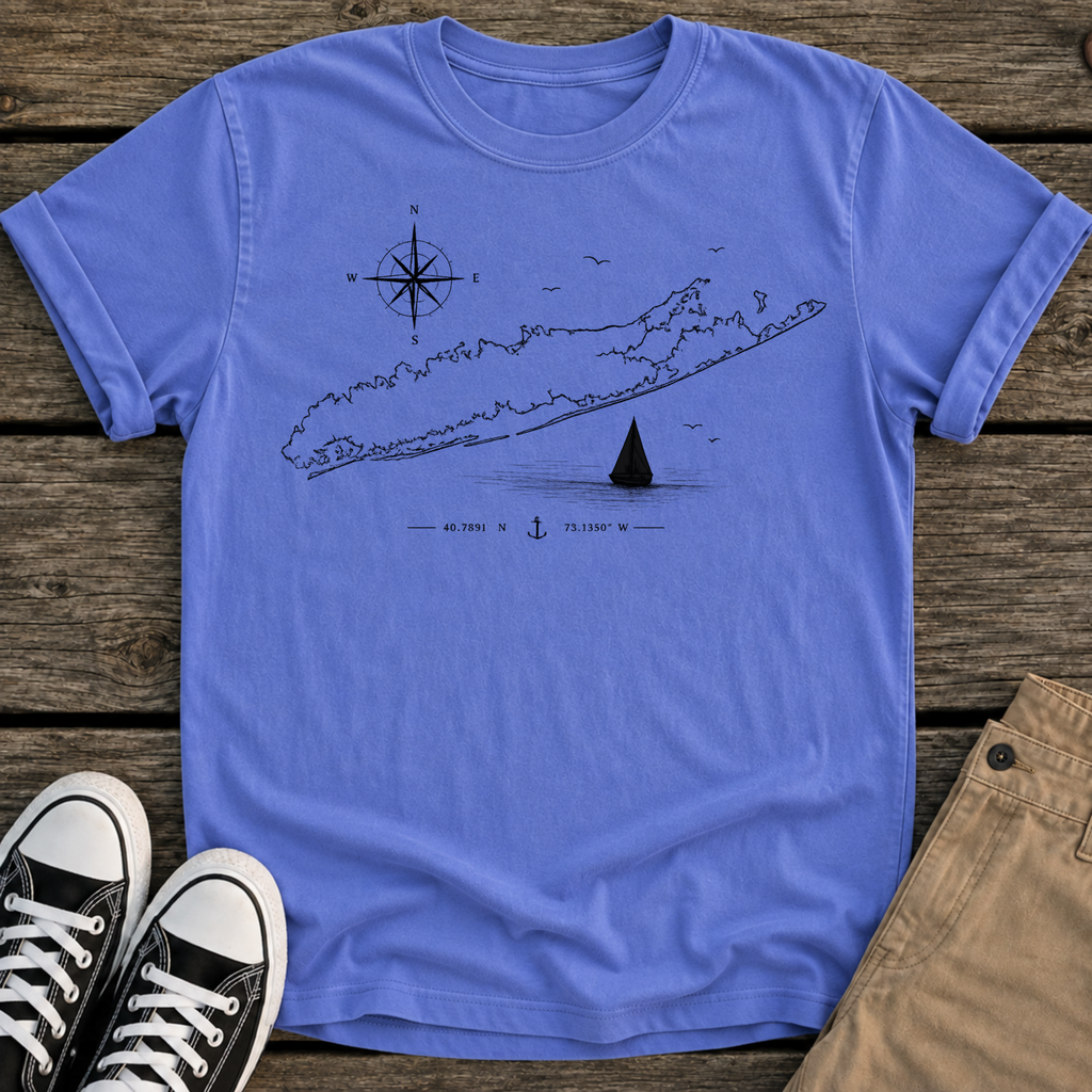 LI Nautical Map T-Shirt