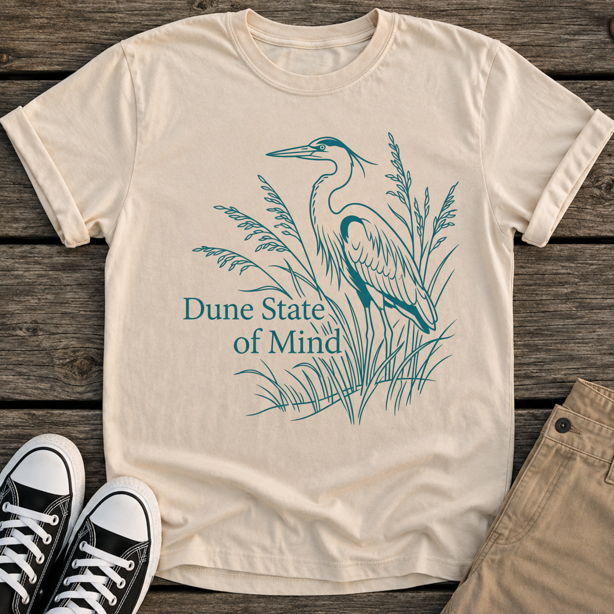 Heron Beach T‑Shirt