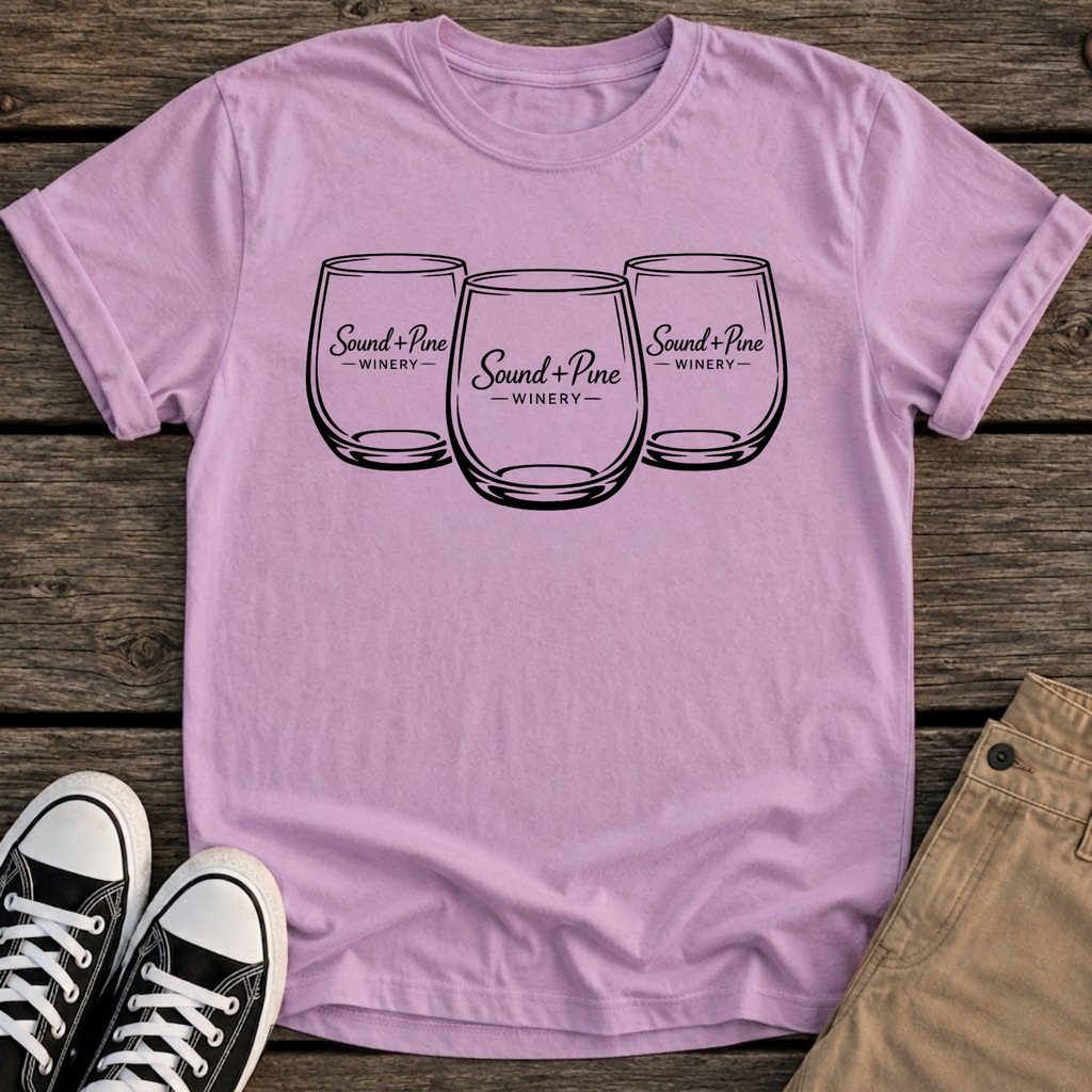 Wine Glass Trio T-Shirt