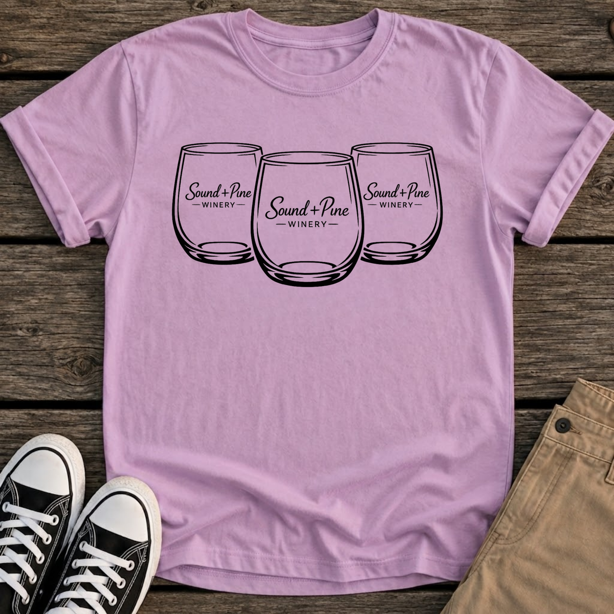 Wine Glass Trio T-Shirt