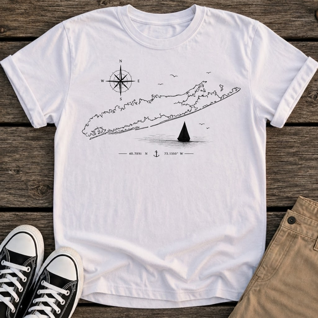 LI Nautical Map T-Shirt